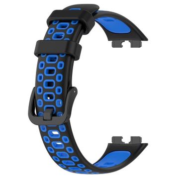 Gpack Huawei Band 8 Mavi Delikli Çift Renk Silikon Kordon