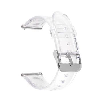 Gpack KRD 13 Renksiz Haylou Watch 2 Pro Metal Tokalı Şeffaf Silikon Kordon