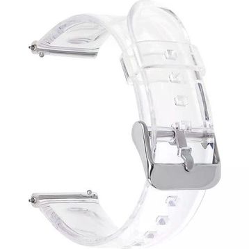 Gpack KRD 13 Renksiz Honor Watch GS 3i Metal Tokalı Şeffaf Silikon Kordon