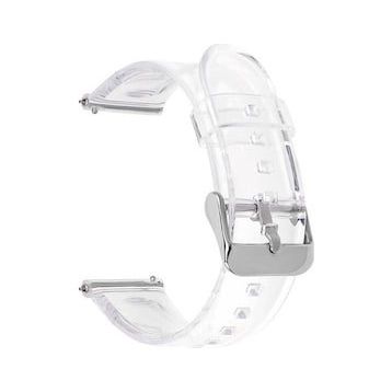 Gpack KRD 13 Renksiz Honor Watch GS 3i Metal Tokalı Şeffaf Silikon Kordon