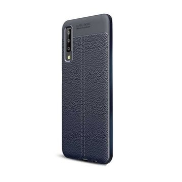 Gpack MHR1530485936 Samsung Galaxy A7 2018 Niss Deri Görünümlü Silikon Cep Telefonu Kılıf