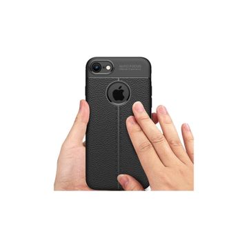 Gpack MHR2589360902 Apple Iphone 7 Niss Deri Görünümlü Arka Koruma Nano Glass Silikon Cep Telefonu Kılıf