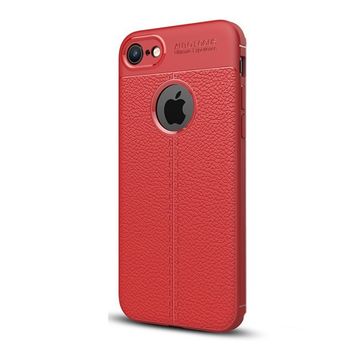 Gpack MHR2589360902 Apple Iphone 7 Niss Deri Görünümlü Arka Koruma Nano Glass Silikon Cep Telefonu Kılıf
