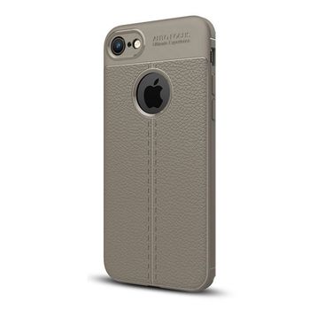 Gpack MHR2589360902 Apple Iphone 7 Niss Deri Görünümlü Arka Koruma Nano Glass Silikon Cep Telefonu Kılıf