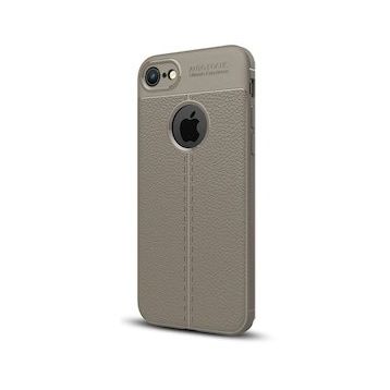 Gpack MHR2589360902 Apple Iphone 7 Niss Deri Görünümlü Arka Koruma Nano Glass Silikon Cep Telefonu Kılıf