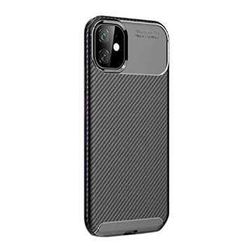 Gpack MHR2876643223 Apple Iphone 11 Negro Karbon Dizayn Silikon Cep Telefonu Kılıf