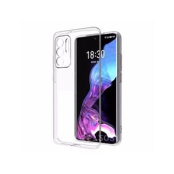Gpack Oppo A55 Süper Silikon Kamera Korumalı Şeffaf Kılıf