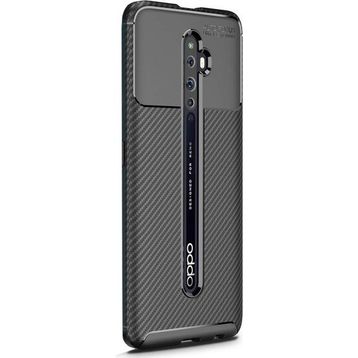 Gpack Oppo Reno Negro Karbon Dizayn Silikon Kılıf