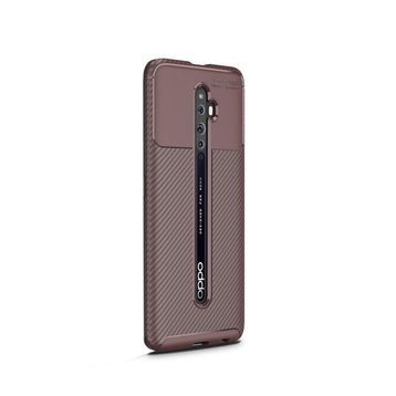 Gpack Oppo Reno Negro Karbon Dizayn Silikon Kılıf