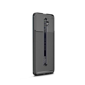Gpack Oppo Reno Negro Karbon Dizayn Silikon Kılıf