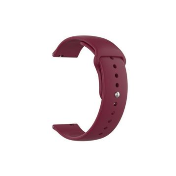 Gpack Oppo Watch 41 mm Mat Düz Renkli Silikon Mürdüm Kordon