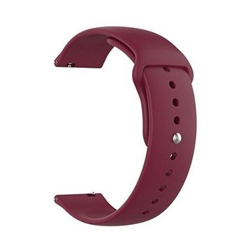 Gpack Oppo Watch 41 mm Mat Düz Renkli Silikon Mürdüm Kordon