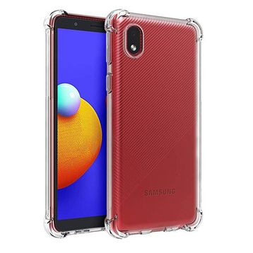 Gpack Samsung Galaxy A01 Core Antishock Ultra Koruma Sert Kapak Şeffaf Kılıf