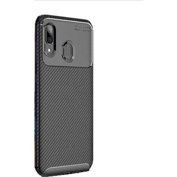 Gpack Samsung Galaxy A10s Negro Karbon Dizayn Siyah Silikon Kılıf