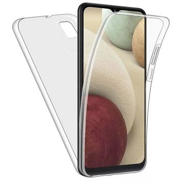 Gpack Samsung Galaxy A12 Ön Arka Şeffaf Silikon Koruma Şeffaf Kılıf