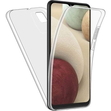 Gpack Samsung Galaxy A12 Ön Arka Şeffaf Silikon Koruma Şeffaf Kılıf