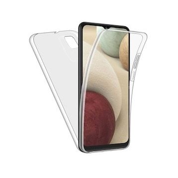 Gpack Samsung Galaxy A12 Ön Arka Şeffaf Silikon Koruma Şeffaf Kılıf