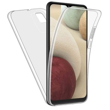 Gpack Samsung Galaxy A12 Ön Arka Şeffaf Silikon Koruma Şeffaf Kılıf