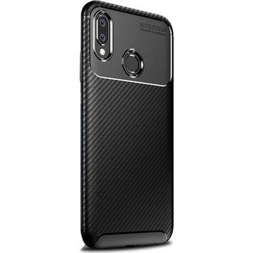 Gpack Samsung Galaxy A20e Negro Karbon Dizayn Siyah Silikon Kılıf