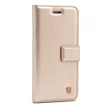 Gpack Samsung Galaxy A3 2016 Kopçalı Standlı Delüx Cüzdan Gold Kılıf
