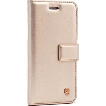 Gpack Samsung Galaxy A3 2016 Kopçalı Standlı Delüx Cüzdan Gold Kılıf