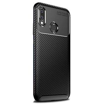 Gpack Samsung Galaxy A30 Negro Karbon Dizayn Siyah Silikon Kılıf