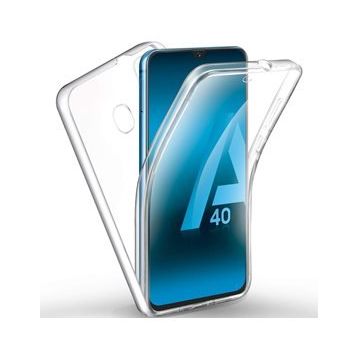 Gpack Samsung Galaxy A40 Ön Arka Şeffaf Koruma Şeffaf Silikon Kılıf