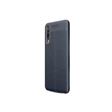 Gpack Samsung Galaxy A50 Niss Deri Görünümlü Kırmızı Silikon Kılıf