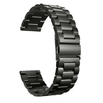 Gpack Samsung Galaxy Active 2 44 mm Metal Sıralı Kordon Siyah Kordon