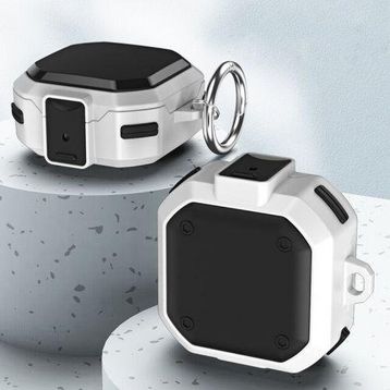 Gpack Samsung Galaxy Buds 2 Pro Tank Klipsli Çift Renk Koruma SF11 Beyaz Kılıf