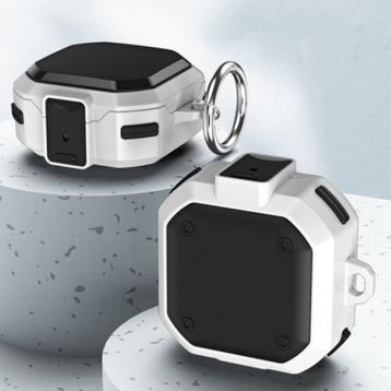 Gpack Samsung Galaxy Buds 2 Pro Tank Klipsli Çift Renk Koruma SF11 Beyaz Kılıf