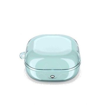 Gpack Samsung Galaxy Buds FE Transparan Kancalı Silikon SF14 Açık Mavi Kılıf