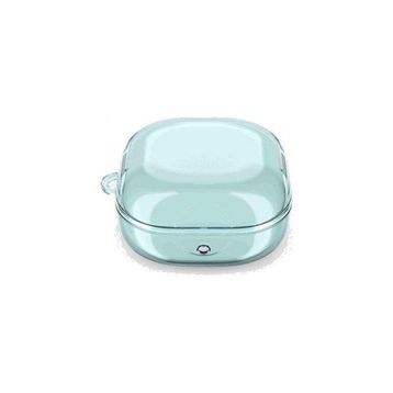 Gpack Samsung Galaxy Buds FE Transparan Kancalı Silikon SF14 Açık Mavi Kılıf