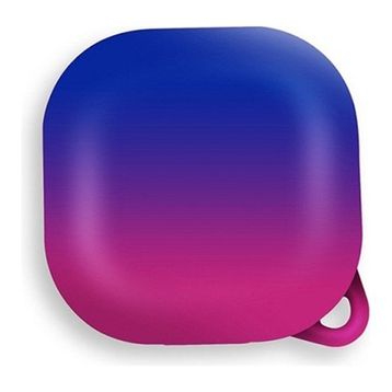 Gpack Samsung Galaxy Buds Live Kancalı Çift Renk Sert Plastik SF8 Mavi Kılıf
