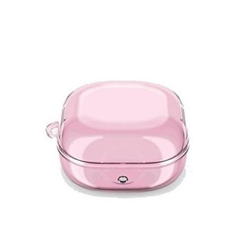 Gpack Samsung Galaxy Buds Live Transparan Kancalı Silikon Sf14 Pembe Kulaklık Kılıfı