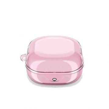 Gpack Samsung Galaxy Buds Live Transparan Kancalı Silikon Sf14 Pembe Kulaklık Kılıfı