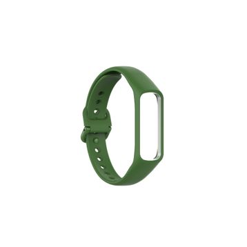 Gpack Samsung Galaxy Fit 2 R220 HS07 Koyu Yeşil Mat Klasik Silikon Kordon
