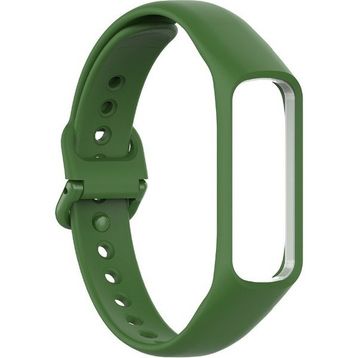 Gpack Samsung Galaxy Fit 2 R220 HS07 Koyu Yeşil Mat Klasik Silikon Kordon