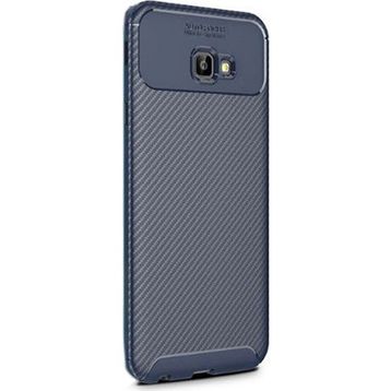 Gpack Samsung Galaxy J4 Lacivert Negro Karbon Dizayn Silikon Kılıf