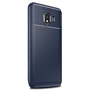 Gpack Samsung Galaxy J4 Lacivert Negro Karbon Dizayn Silikon Kılıf