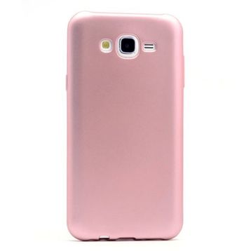 Gpack Samsung Galaxy J7 Core Premier Silikon Mat Kırmızı Kılıf