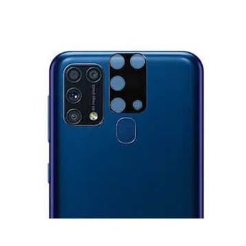 Gpack Samsung Galaxy M31 Kamera Sürgülü Kapatmalı Silikon Siyah Kılıf