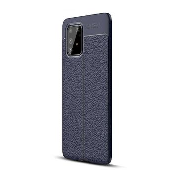 Gpack Samsung Galaxy S10 Lite Niss Deri Görünümlü Kırmızı Silikon Cep Telefonu Kılıf