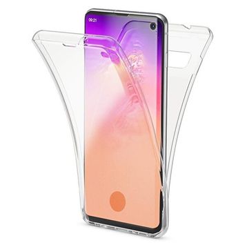 Gpack Samsung Galaxy S10 Plus Ön Arka Şeffaf Koruma Şeffaf Silikon Kılıf