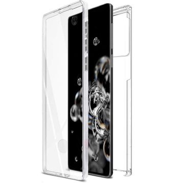 Gpack Samsung Galaxy S20+ Plus Ön Arka Silikon Koruma Şeffaf Kılıf