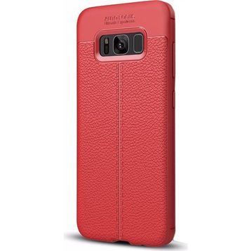 Gpack Samsung Galaxy S8 Plus Niss Tarz Silikon Kırmızı Arka Kapak