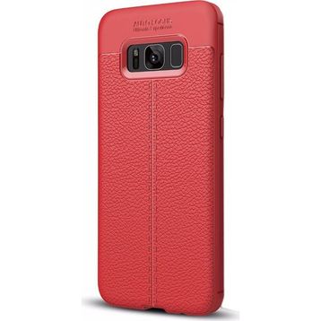 Gpack Samsung Galaxy S8 Plus Niss Tarz Silikon Kırmızı Arka Kapak