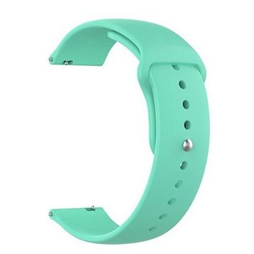 Gpack Samsung Galaxy Watch 3 41 mm Mat Düz Renkli Silikon Turkuaz Kordon