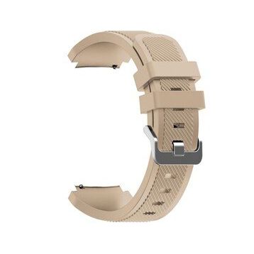 Gpack Samsung Galaxy Watch 3 45 mm Silikon Çizgili Silikon Kançalı Lacivert Kordon