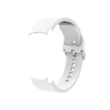 Gpack Samsung Galaxy Watch 4 44 mm Model Uyumlu Kancalı Silikon KRD 50 Kırmızı Kordon